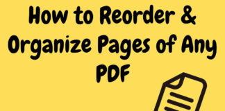 Reorder Organize Pages of Any PDF