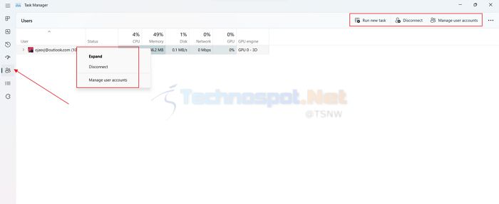 Users tab In Windows Task Manager_result