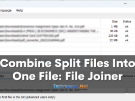 Combine Split Files Into One File File Joiner