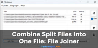 Combine Split Files Into One File File Joiner