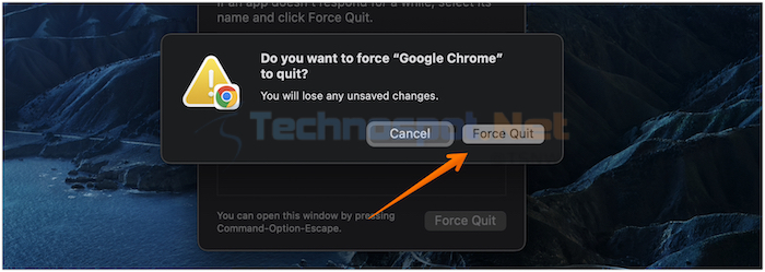 Force Quit Apps in Mac