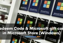 Redeem Code & Microsoft gift card in Microsoft Store (Windows)