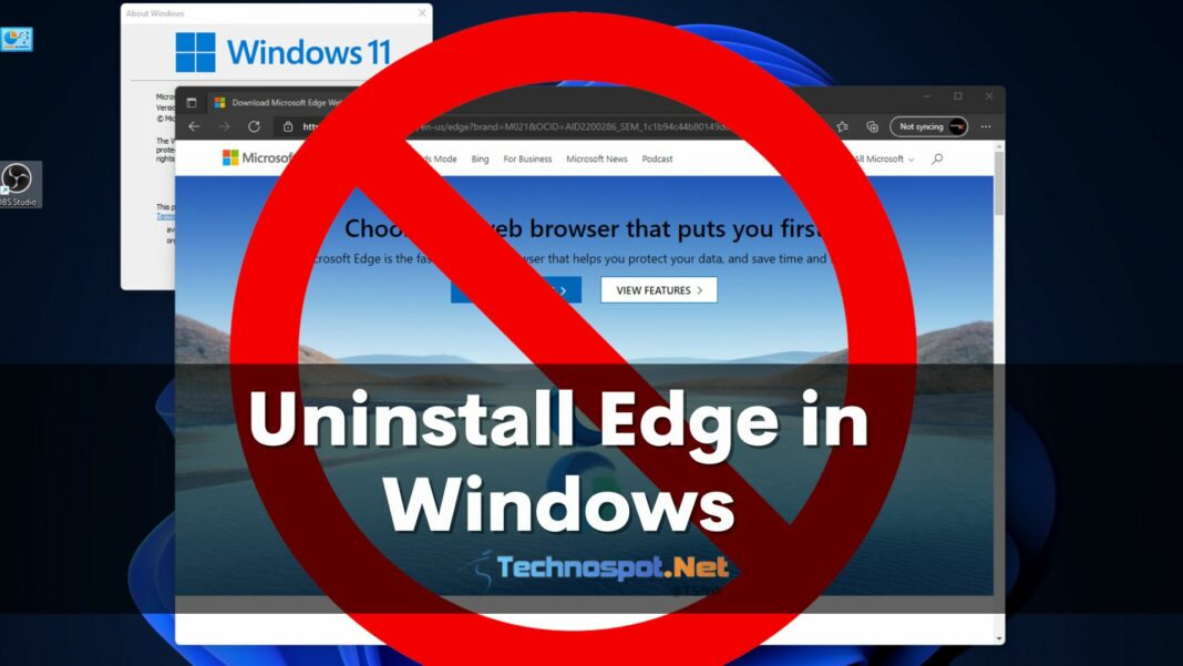 How To Uninstall Edge From Windows Pc 5459