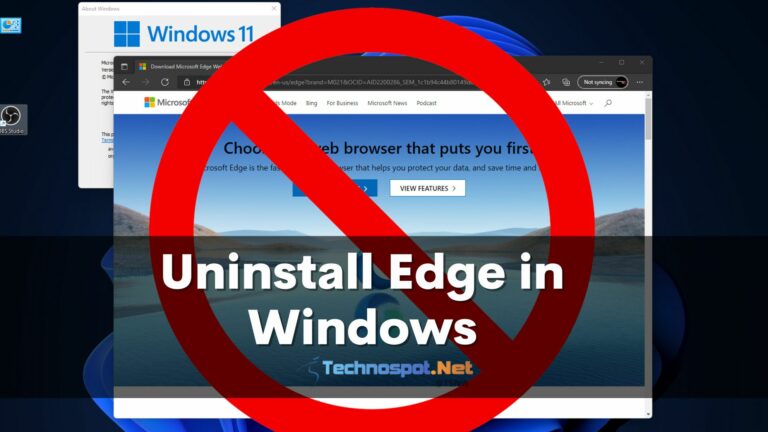 How To Uninstall Edge From Windows Pc 8878