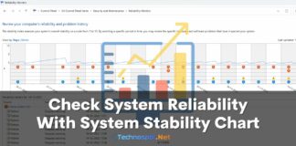 Check System Reliability Windows PC