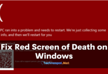Fix Red Screen of Death on Windows