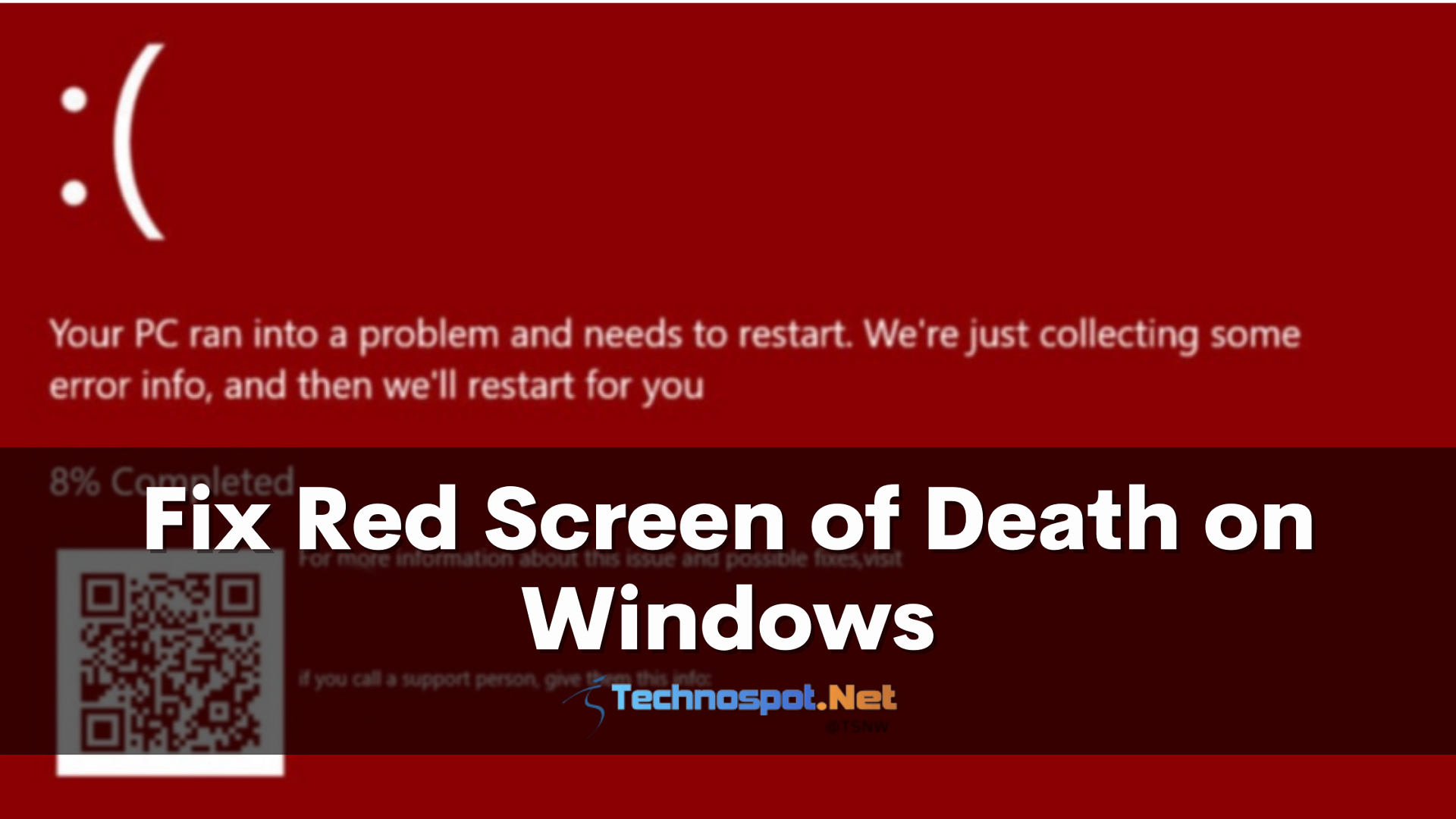 Ingen måde undersøgelse Bebrejde Fix Red Screen of Death on Windows