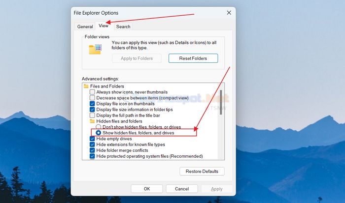 FIle Explorer Options In Windows