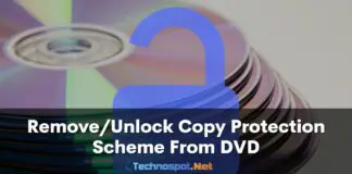 RemoveUnlock Copy Protection Scheme From DVD