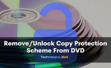 RemoveUnlock Copy Protection Scheme From DVD