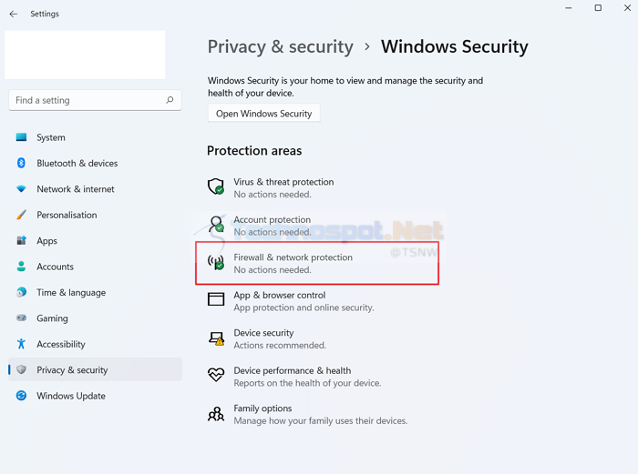 Disable or Enable Microsoft Security Firewall in Windows