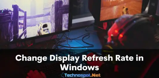 Change Display Refresh Rate in Windows