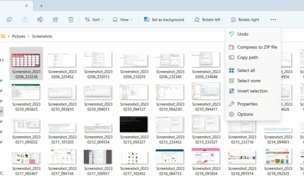 Compress a single image to zip file in Windows file explorer