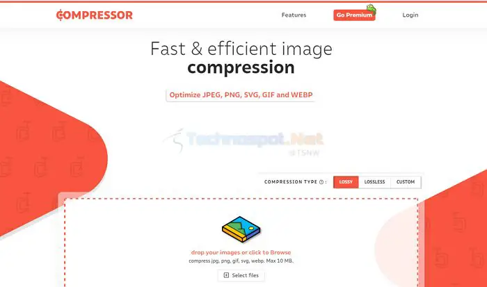 Compressor.io Compress Images