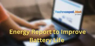 Energy Report to Improve Battery Life