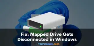 Fix Mapped Drive Gets Disconnected in Windows