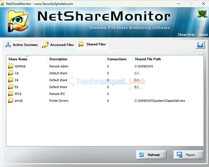 NetShareMonitor Windows