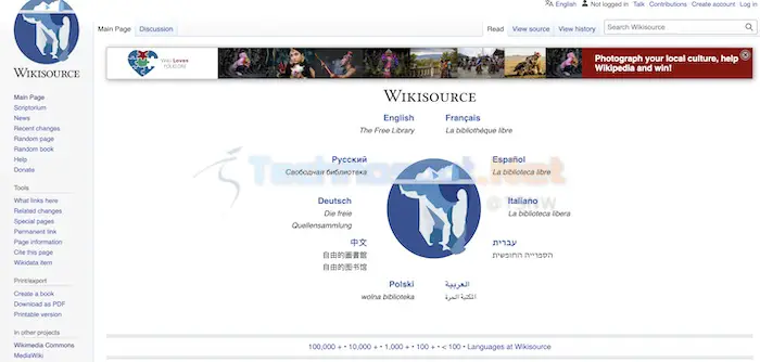 Wikisource - A Library of Primary Sources and Historical Texts