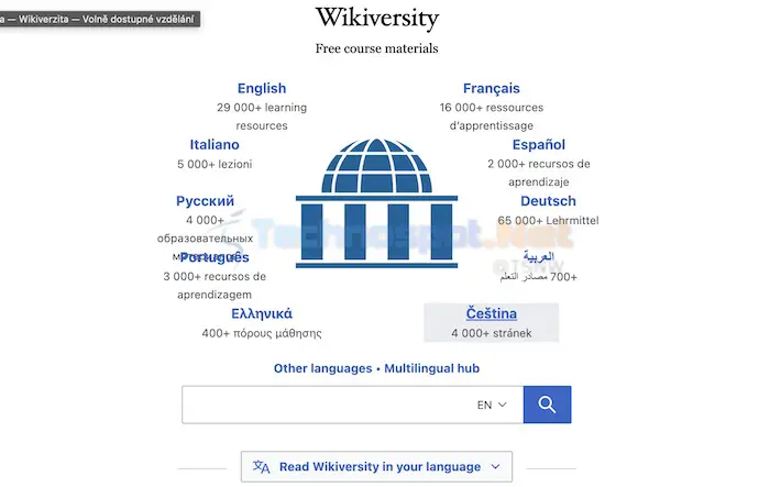 Wikiversity - A Collection of Open Educational Resources