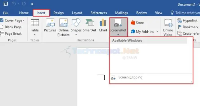 How to Take Screenshots in Word, Excel, PowerPoint