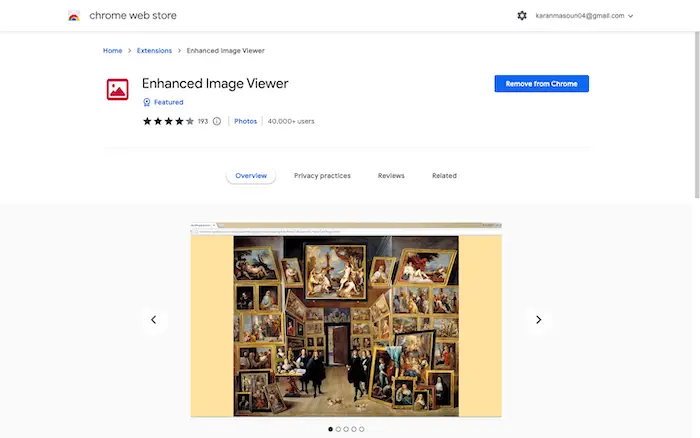 Enhanced Image Viewer Chrome Extension