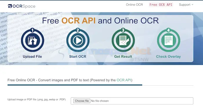 OCR Space - Best OCR PDF Tool