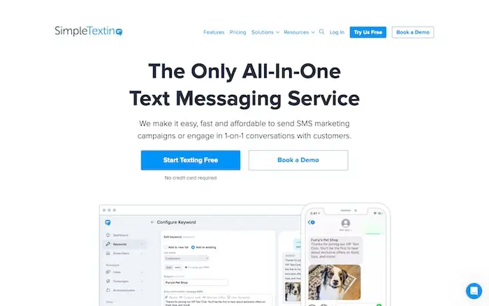 SimpleTexting Send Text Messages to the US and Canada