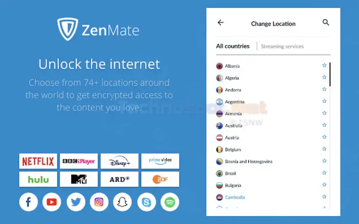 ZenMate - Free VPN Chrome Extension