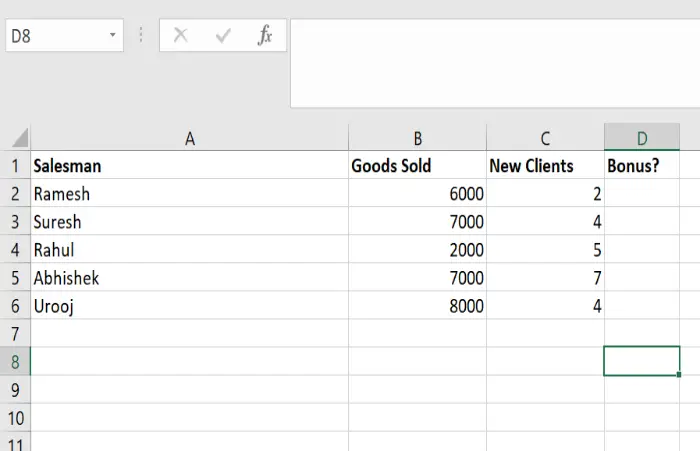 Using IF and AND Function in Excel Example