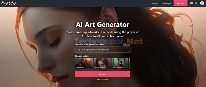 nightcafe AI ART Generator
