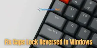 How to Fix Caps Lock Reversed in Windows