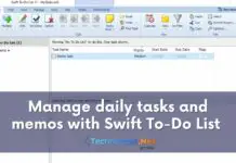 Manage daily tasks and memos with Swift To-Do List