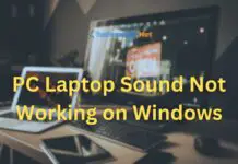 PC Laptop Sound Not Working on Windows