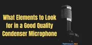 What Elements to Look for in a Good Quality Condenser Microphone
