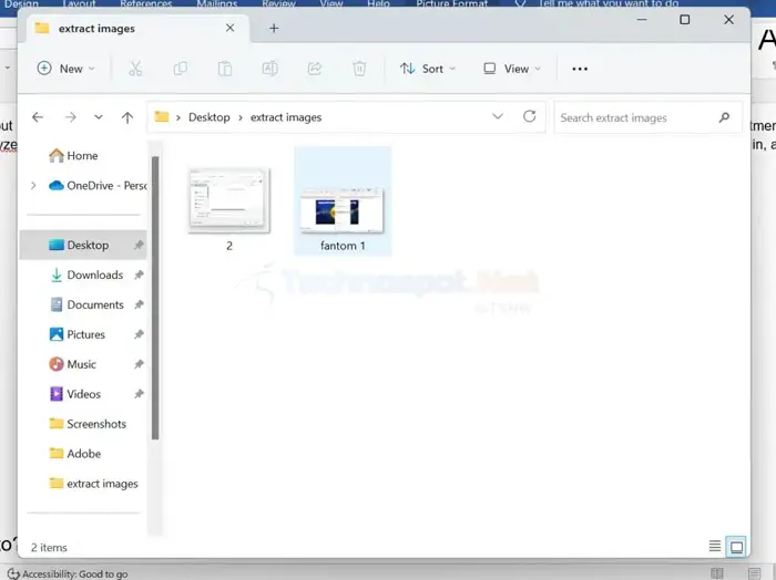 Individually save images from Word Document