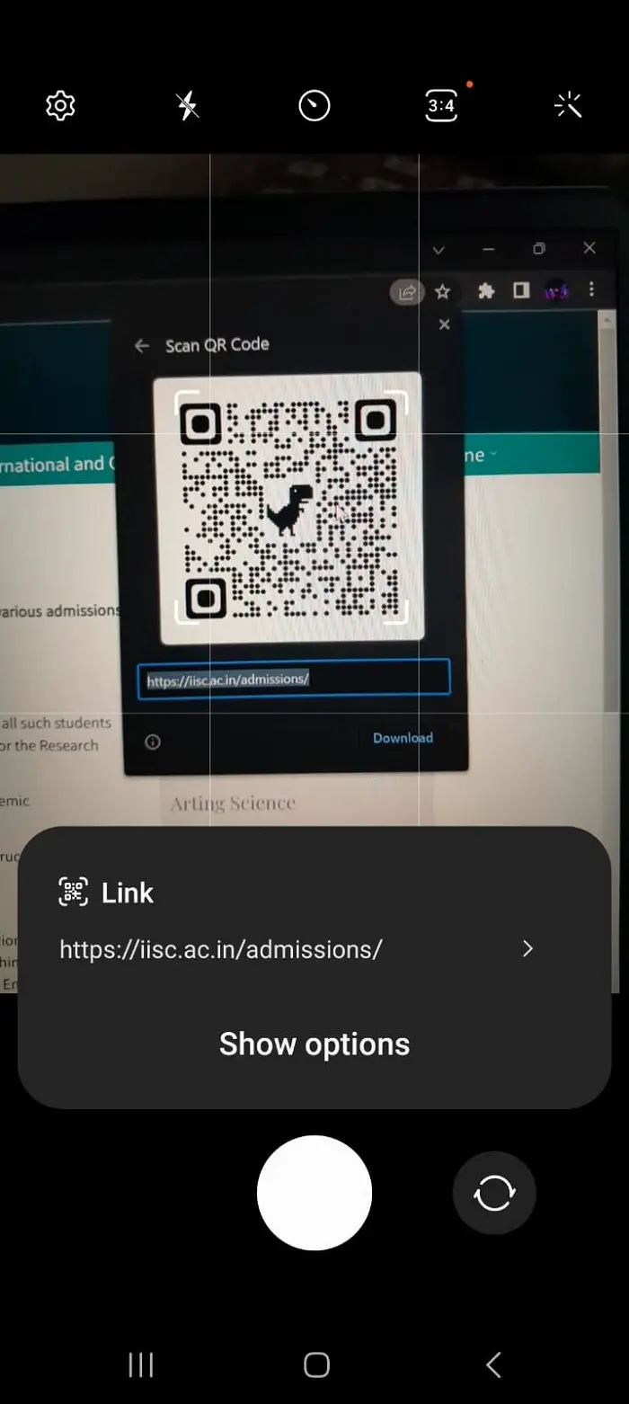 Scab QR coide to open link