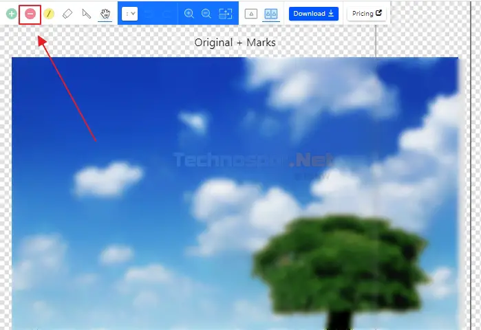 Use the Remove Tool Option In Clipping Magic