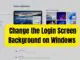 Change the Login Screen Background on Windows