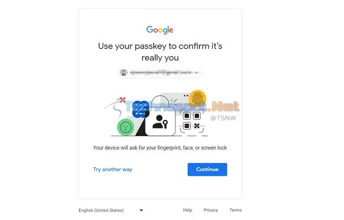 Using Google Passkey To Sign Into A Google Account
