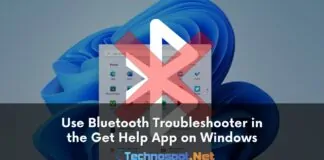 Use Bluetooth Troubleshooter in the Get Help App on Windows