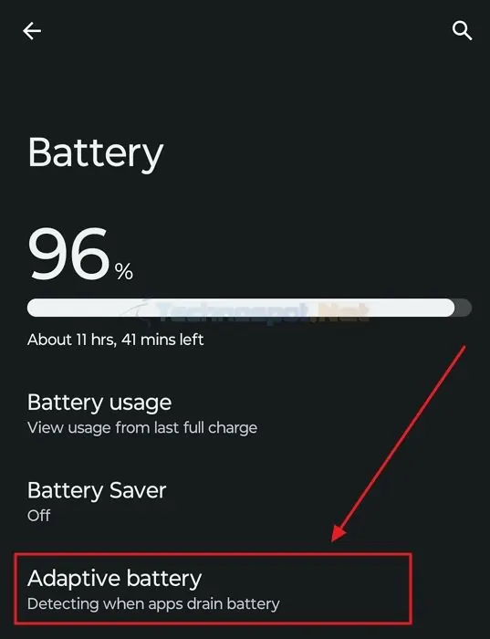 Adaptive Battery In Android