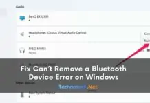 Fix Can’t Remove a Bluetooth Device Error on Windows