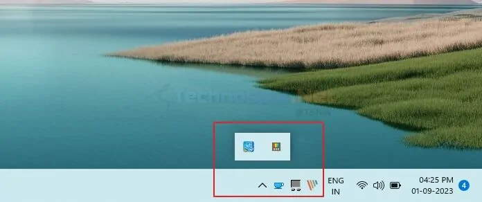 Drag and Drop the Icons From System Tray