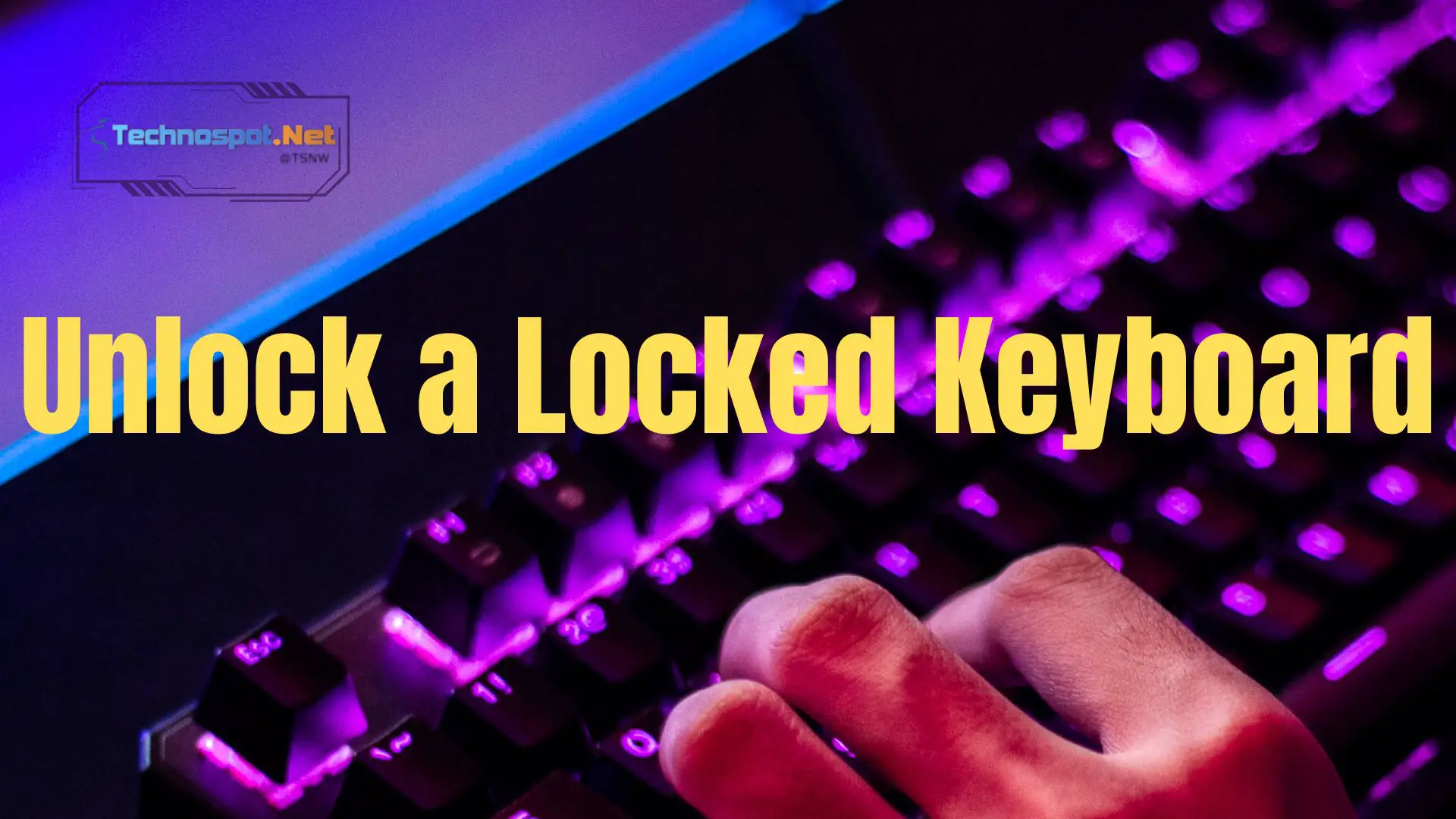 Keyboard is locked how to unlock a locked keyboard