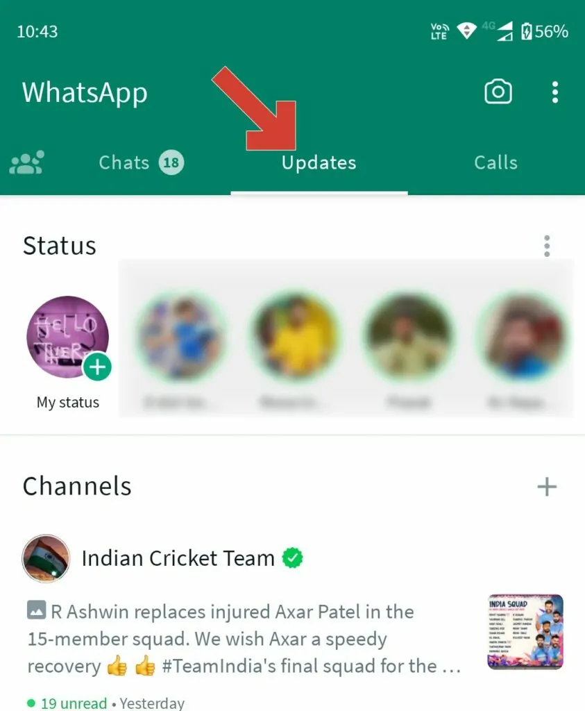 set up a whatapp channel