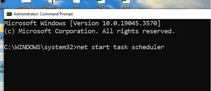 windows start service command line