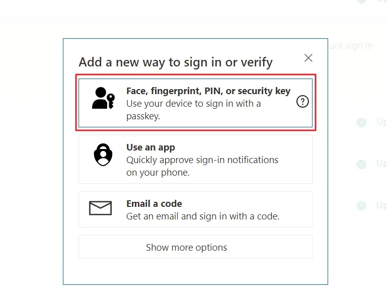 How to Setup a Passkey on Your Microsoft Account