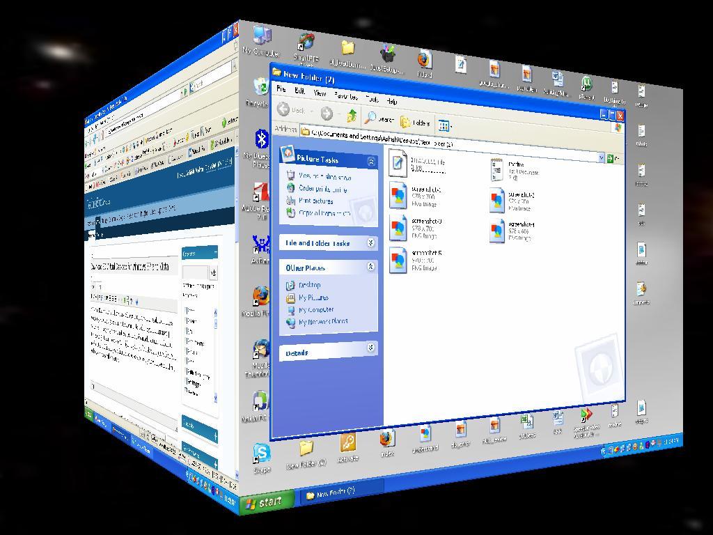 rotazione del desktop su Windows Vista