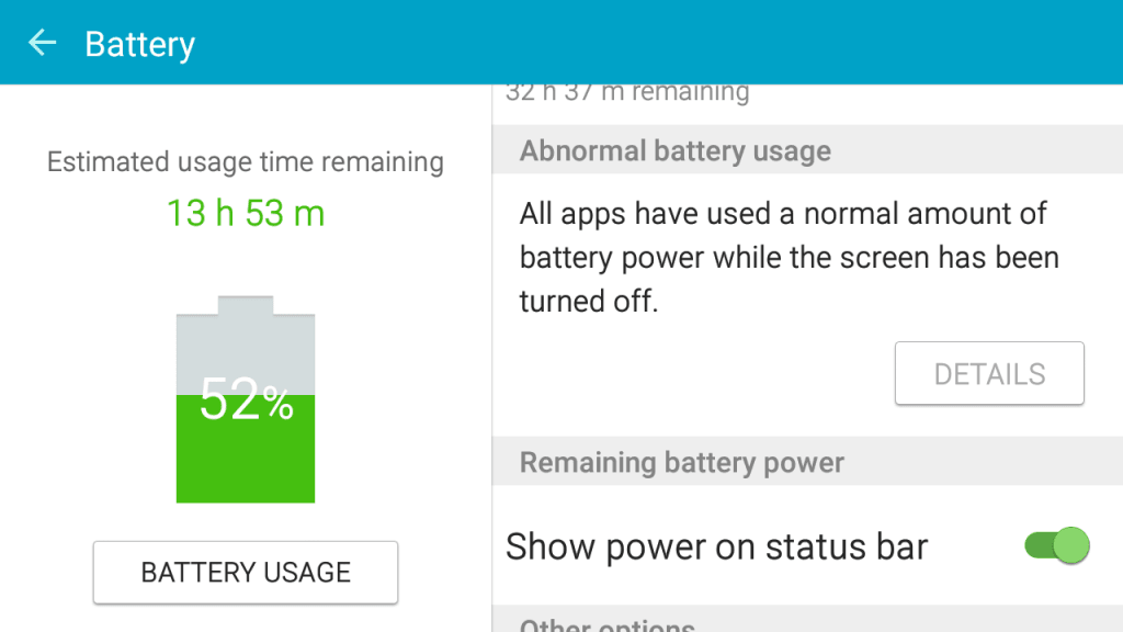 Abnormal Battery Usage ON7