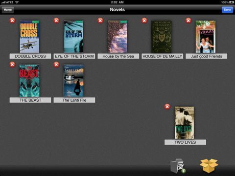 Accessing the Library with free Comic and PDF reader app for iPad Bookman
